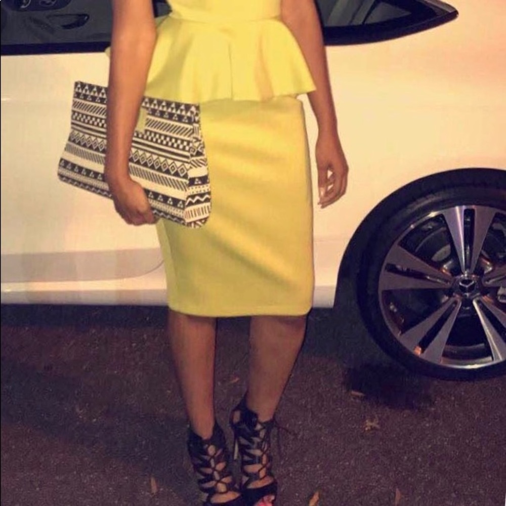 ASOS Yellow (lime) midi 🥂✨👗🍋💋 - Picture 2 of 6